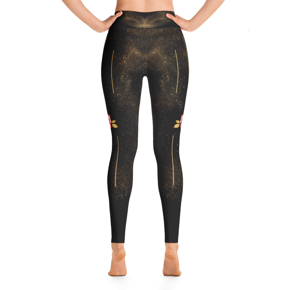 Black + Rose Gold Leggings