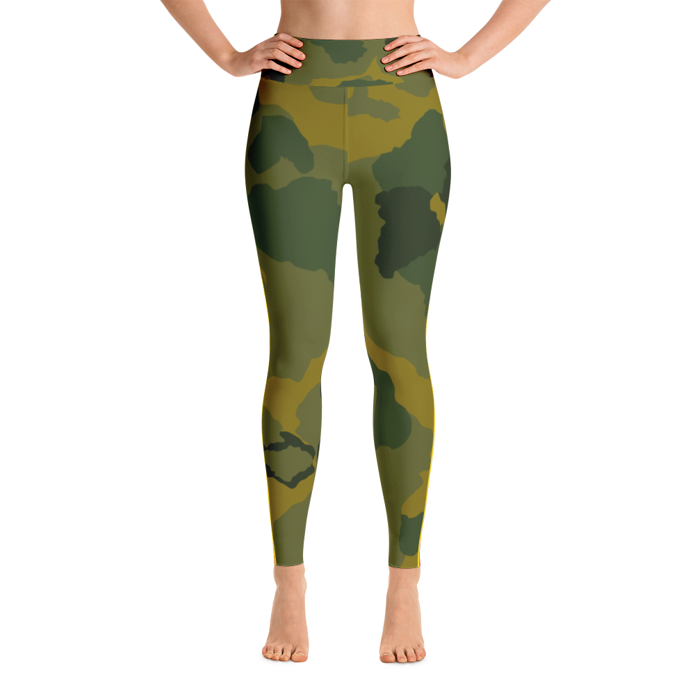 Retro Racer striped Camo Yoga Leggings