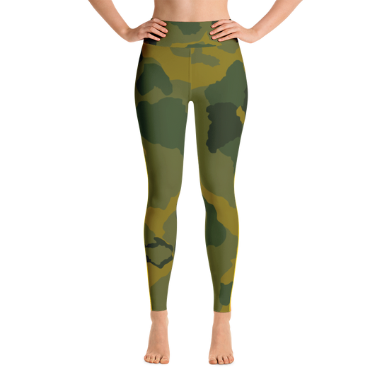 Retro Racer striped Camo Yoga Leggings