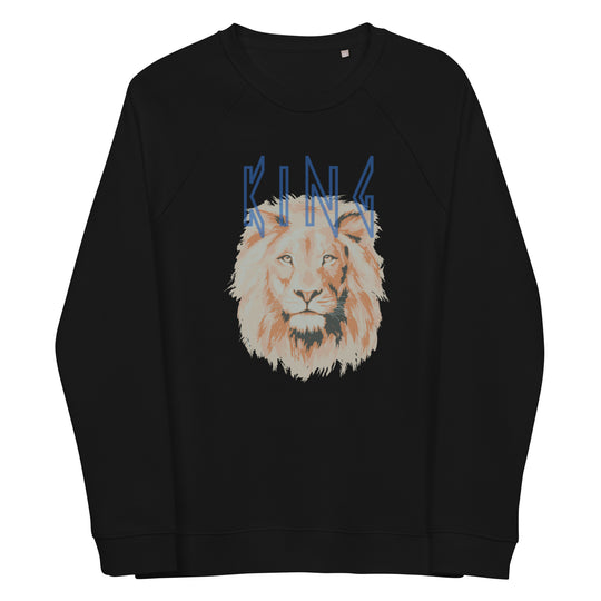 KING of Kings Unisex organic raglan sweatshirt